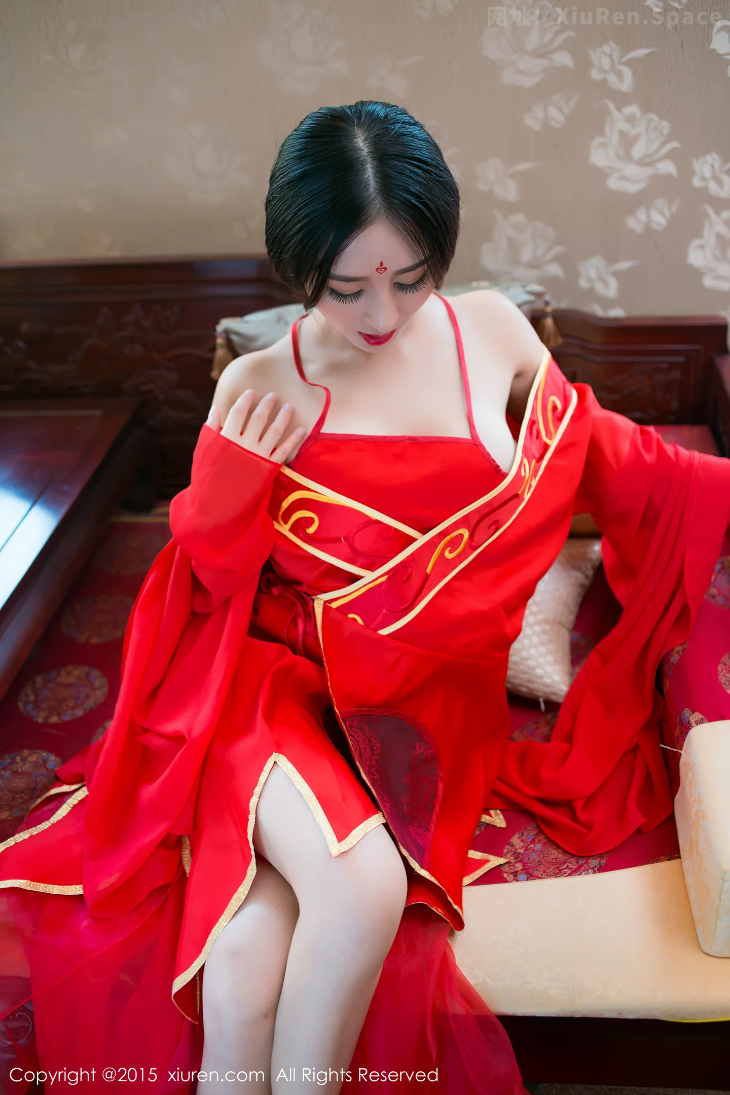 图片[5]-[XiuRen秀人网]VOL.382 嫩模邹晶晶《花千骨魔化》COS七夕福利红色小内裤诱惑写真57P-秀人网官方网站